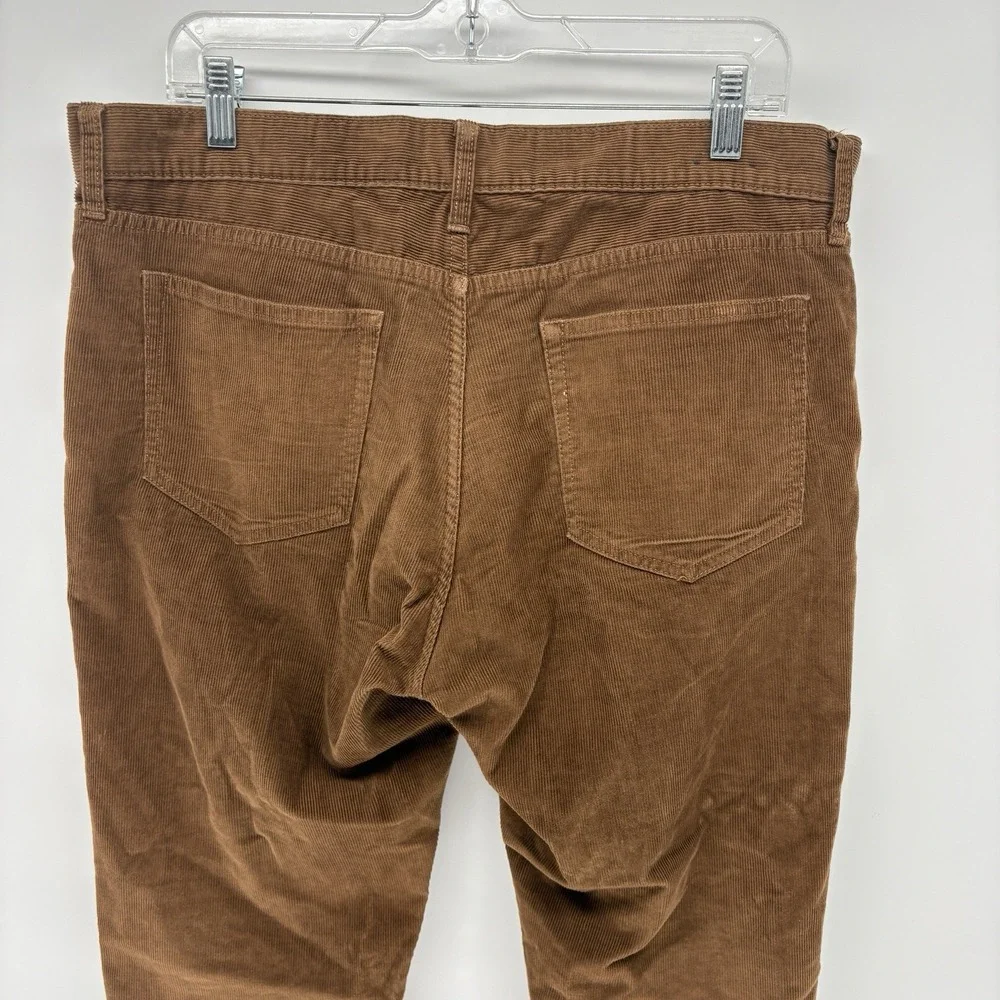 J.Crew Slim Flex Fit Corduroy Pants Casual Stretch Brown Men 34x31‎